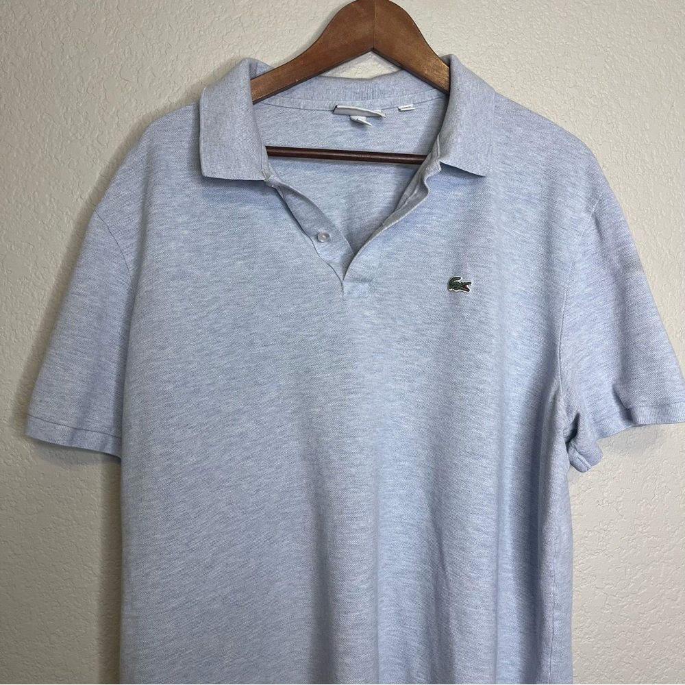 Lacoste Slim Fit Light Blue Polo Shirt Men's 4XL Fits like XXL